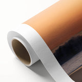 Art deco poster of Delaware scenery on rolled canvas, with soft pastel colors, ideal for nursery wall art.