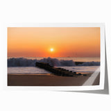 Scenic Delaware landscape on a rolled print, featuring soft pastel colors, ideal for art wall dining room.