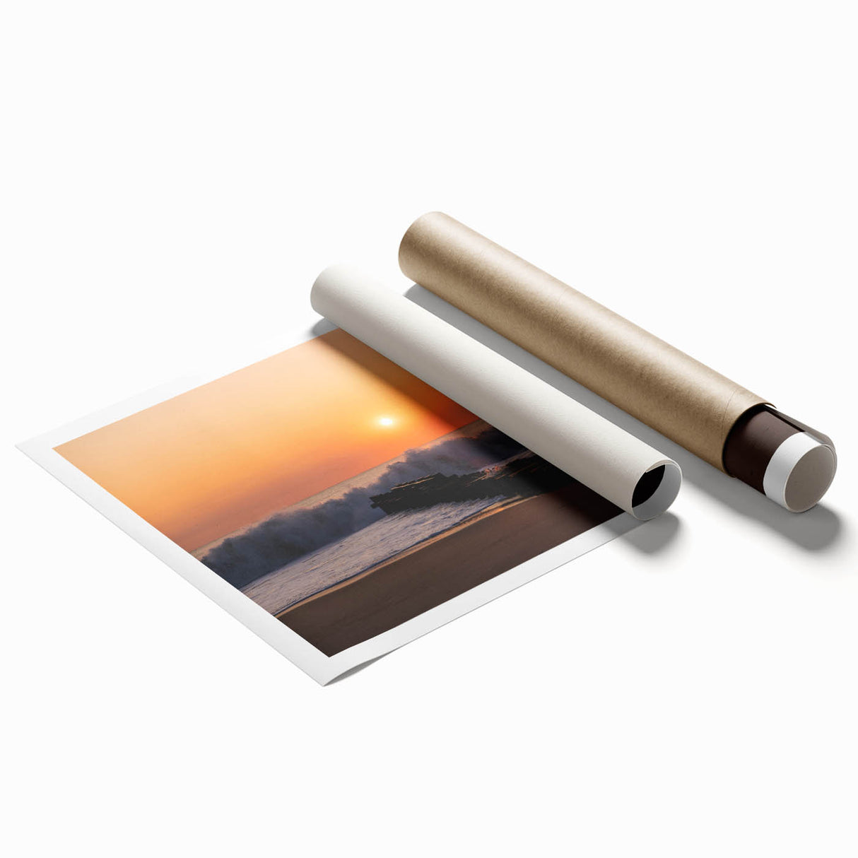 Extra large rolled print of Delaware scenery with vibrant floral elements, ideal for classy bathroom wall art.
