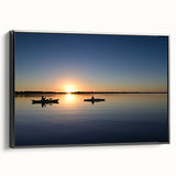 Black and white framed canvas of the Everglades landscape, ideal for bedroom wall art.