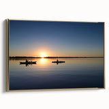 Framed canvas featuring a vintage-style landscape painting of the Everglades in muted green and black.