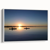 Vintage poster art of the Everglades scenery on a framed canvas, featuring vibrant green and blue tones.