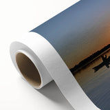 Art deco poster of the USA Everglades in muted green and blue tones on rolled canvas, ideal for nursery wall art.