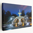 Savannah, Georgia scenery on large stretched canvas in soft sunset colors, suitable for kitchen wall art.