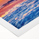 Art deco poster featuring a serene Maui landscape in soft pastel colors, printed on rolled canvas.