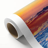 Art deco style poster of Maui scenery with serene blue and green colors on rolled canvas, ideal for nursery wall art.