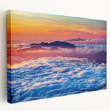 Large art depicting a serene Maui landscape on stretched canvas, with lush green tones, ideal for kitchen wall art.