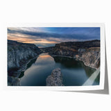 Extra large rolled print of Idaho scenery with vivid floral elements, ideal for art wall dining room.