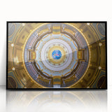 Large abstract wall art depicting Iowa scenery in black and white tones on framed acrylic.