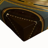 Black and white landscape art painting of a serene Iowa scenery on large stretched canvas, suitable for bedroom decor.