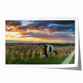 Extra large rolled print of a Kentucky landscape with lush greenery and soft pastel shades.