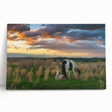 Black and white photo of Kentucky scenery on stretched canvas, ideal for kitchen wall art.