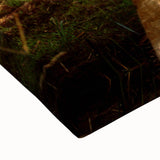 Black and white landscape art painting of a Louisiana bayou on large stretched canvas, suitable for bedroom decor.