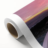 Art Deco style poster of Maine scenery in soft pastel colors on rolled canvas, suitable for nursery wall art.