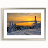 Textured art print of an abstract Montana landscape in muted earth tones on a framed silver mat, ideal for bedroom decor.