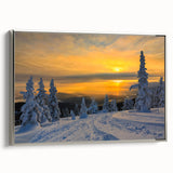 Landscape art painting of Montana scenery on framed canvas.