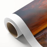 Art Deco poster of a New Jersey scenery on rolled canvas, showcasing muted earth tones.