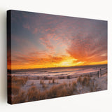Large canvas print of New Jersey scenery with vibrant green and blue tones, suitable for kitchen wall art.