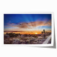 Extra large rolled print of New Mexico scenery with vibrant floral elements, ideal for art wall dining room.