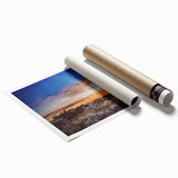 Extra large rolled print of New Mexico scenery with soft pastel shades, ideal for classy bathroom wall art.