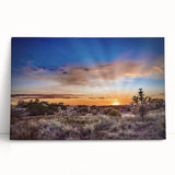 Black and white stretched canvas of New Mexico scenery, ideal for kitchen wall art or bedroom ambiance.