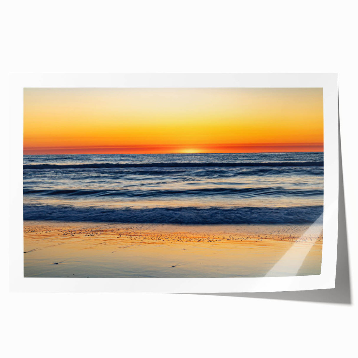 Rolled print of Outer Banks, North Carolina scenery with muted earth tones, ideal for art wall dining room.