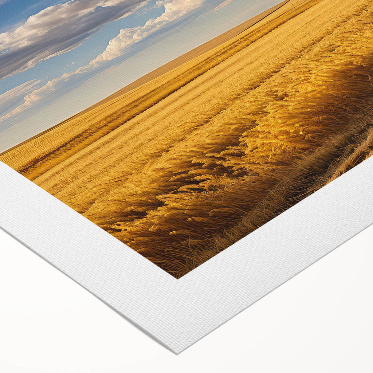 Art deco poster featuring North Dakota scenery in monochrome shades on rolled canvas, suitable for dining room wall art.