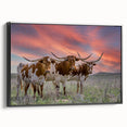 Black and white framed canvas of a vintage Oklahoma landscape, ideal for bedroom wall decor.