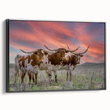 Black and white framed canvas of a vintage Oklahoma landscape, ideal for bedroom wall decor.