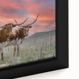 Textured black wall art of Oklahoma scenery on extra large framed canvas, featuring colorful art ideal for living room decor.