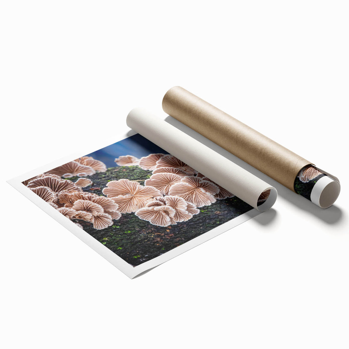 Extra large rolled print of Pittsburgh skyline with muted blue and gray tones, ideal for classy bathroom wall art.