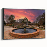 Black and white framed canvas of Memphis landscape with vintage poster style, ideal for bedroom decor.