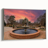 Landscape art painting of Memphis, Tennessee in colorful tones on a framed canvas, suited for living room decor.