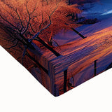 Large art of Salt Lake City landscape in black and white tones on stretched canvas, suitable for bedroom wall decor.