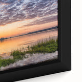 Close-up of a textured black wall art depicting a Virginia scenery on a framed canvas, with colorful accents.