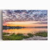 Black and white photograph of Virginia scenery on large stretched canvas, ideal for kitchen wall art.