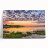 Black and white photo of Virginia scenery on large stretched canvas, ideal for kitchen wall art or bedroom decor.