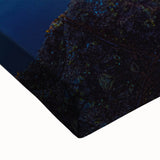 Black and white landscape art painting of Olympic National Park on stretched canvas, suitable for bedroom wall decor.