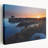 Olympic National Park scenery on stretched canvas, featuring lush green tones, ideal for kitchen wall art.