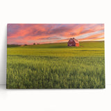 Black and white photo of Palouse hills on stretched canvas, ideal for kitchen wall art or bedroom.