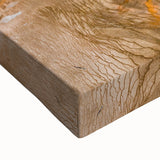 Large art of Yellowstone landscape in black and white tones on stretched canvas, suitable for bedroom wall decor.