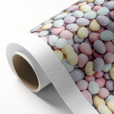 Art Deco poster featuring spring-themed motifs in pastel shades on rolled canvas, ideal for nursery wall art.