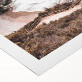 Extra large rolled canvas depicting vibrant floral art, ideal for dining room or bathroom wall decor.