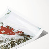 Extra large wall art featuring line art flowers in monochrome, printed on rolled canvas.