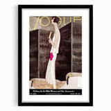 Vintage Vogue Wall Art - Chic 1928 Evening Gown Fashion Print