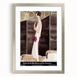 Vintage Vogue Wall Art - Chic 1928 Evening Gown Fashion Print