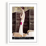 Vintage Vogue Wall Art - Chic 1928 Evening Gown Fashion Print