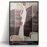 Vintage Vogue Wall Art - Chic 1928 Evening Gown Fashion Print