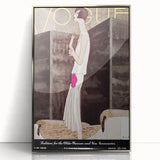 Vintage Vogue Wall Art - Chic 1928 Evening Gown Fashion Print
