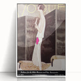 Vintage Vogue Wall Art - Chic 1928 Evening Gown Fashion Print